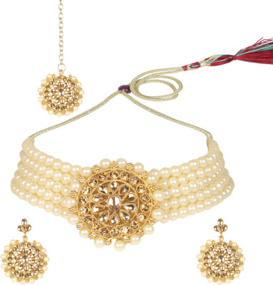 JMBW INTERNATIONAL Alloy Gold, White Jewellery Set(Pack of 1)