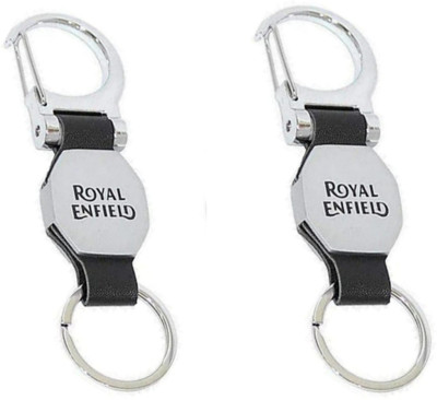 JAINSON MARTIN Combo of Royal Enfield Silver hook keychain Key Chain