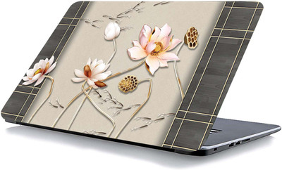 qth FLORAL LAP-3238 VINYL Reusable Laptop Skin Compatible for 15.6 inch(Theme: Nature)