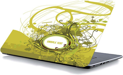 qth FLORAL LAP-3577 VINYL Reusable Laptop Skin Compatible for 15.6 inch(Theme: Nature)