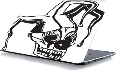 qth SKULL LAP-6856 VINYL Reusable Laptop Skin Compatible for 15.6 inch(Theme: Movies)
