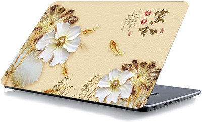 qth FLORAL LAP-3155 VINYL Reusable Laptop Skin Compatible for 15.6 inch(Theme: Graffiti)