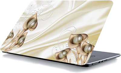 qth FLORAL LAP-3455 VINYL Reusable Laptop Skin Compatible for 15.6 inch(Theme: Patterns)