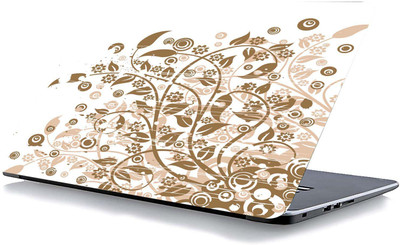 qth FLORAL LAP-3744 VINYL Reusable Laptop Skin Compatible for 15.6 inch(Theme: Nature)