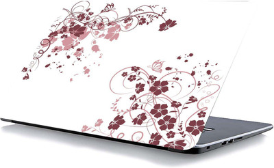qth FLORAL LAP-3766 VINYL Reusable Laptop Skin Compatible for 15.6 inch(Theme: Nature)