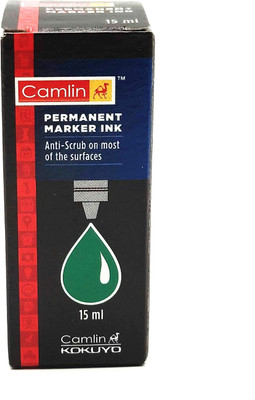 Camlin Kokuyo PERMANENT MARKER 15 ml Marker Refill(Green)