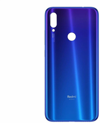 BUMB XIAOMI REDMI NOTE 7 PRO (GLASS) WITH PROPER L,OGO Back Panel(NEPTUNE BLUE)