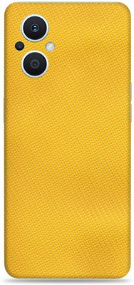 Wrapping Factory Oppo f21 pro 5g Mobile Skin(Carbon Fiber-Yellow)