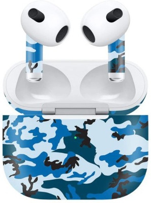 Orgic India Airpods Gen 3 Mobile Skin(Camo Blue)