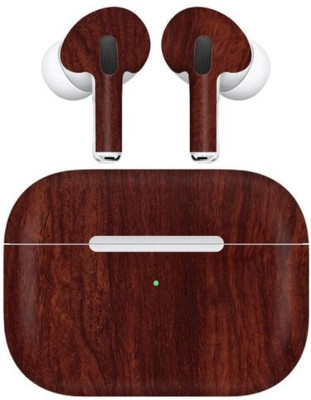 Orgic India Airpods Pro Mobile Skin(Dark Wood)