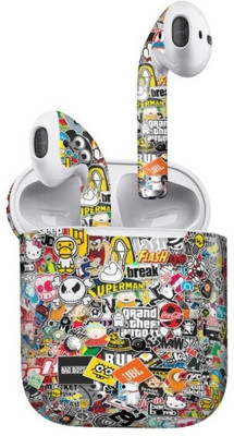 Orgic India Airpods Gen 2 Mobile Skin(Sticker Bomb)