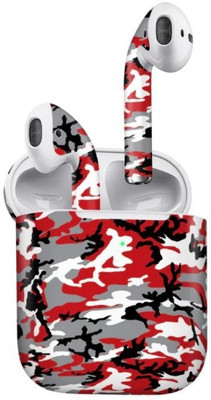 Orgic India Airpods Gen 2 Mobile Skin(Camo Red)