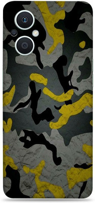 SkinoMania Oppo-F21 Pro 5g Mobile Skin(Multicolor Camo-Yellow)