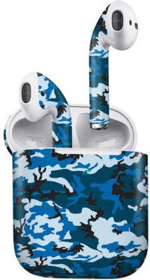 Orgic India Airpods Gen 2 Mobile Skin(Camo Blue)