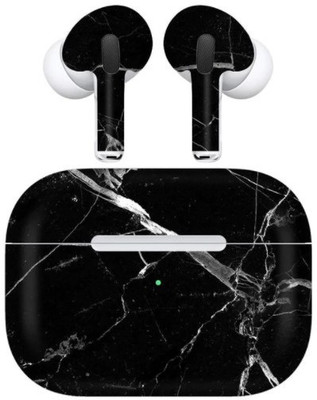 Orgic India Airpods Pro Mobile Skin(Black Marble)