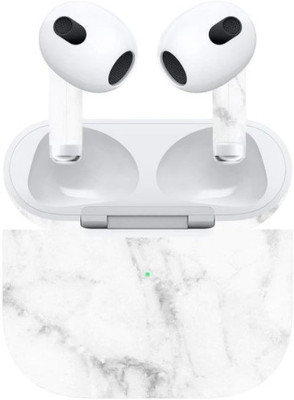 Orgic India Airpods Gen 3 Mobile Skin(White Marble)