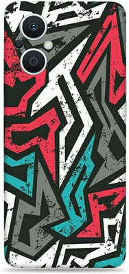 SkinoMania Oppo-F21 Pro 5g Mobile Skin(Multicolor Abstract-Mad-Angle)