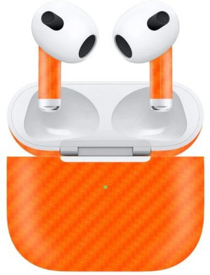 Orgic India Airpods Gen 3 Mobile Skin(Carbon Orange)