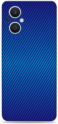 Wrapping Factory Oppo f21 pro 5g Mobile Skin(Blue Carbon fiber)