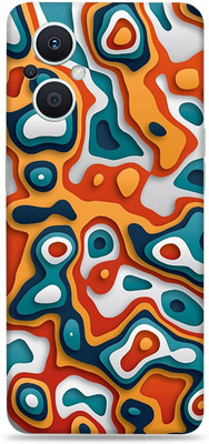 SkinoMania Oppo-F21 Pro 5g Mobile Skin(Multicolor Pour-Art)