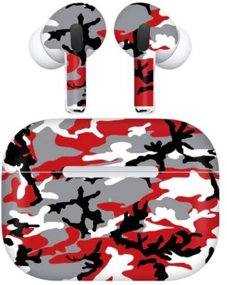 Orgic India Airpods Pro Mobile Skin(Camo Red)