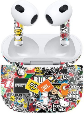 Orgic India Airpods Gen 3 Mobile Skin(Sticker Bomb)