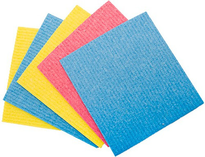 PITRADEV Kitchen Sponge Wipes Multicolor Cloth Napkins(5 Sheets)