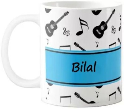 Exocticaa Musical Bilal Coffee 011 Ceramic Coffee Mug(325 ml)