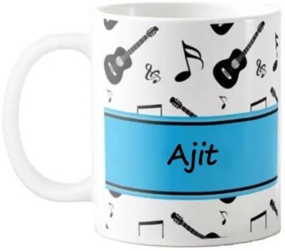 Exocticaa Musical Ajit Coffee 011 Ceramic Coffee Mug(325 ml)