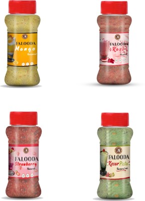 Brew Lab Combo-Instant Falooda Mix | Kesar Pista, Mango, Rose, Strawberry Flavour Each 100 g(Pack of 4)
