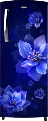 Whirlpool 205 L Direct Cool Single Door 5 Star Refrigerator(Blue Mulia, 220 Magic Cool Pro + PRM 5SInv Blue Mulia)