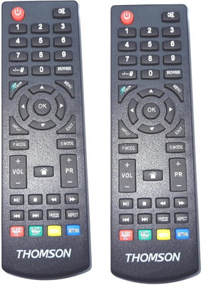 PMRK BEST IN BEST THOMSON Compatible Best Quality Remote With Full Working 1+1 COMBO THOMSON, THOMSON Remote Controller(Black)
