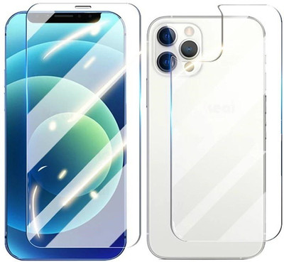 ELEF Front and Back Tempered Glass for apple Iphone 12 Pro(Pack of 2)