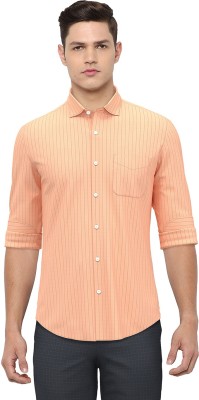 PETER ENGLAND Men Checkered Formal Pink Shirt