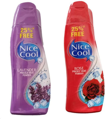 NICE COOL LAVENDER & ORANGE PRICKLY HEAT POWDER , pack of 2(2 x 150 g)