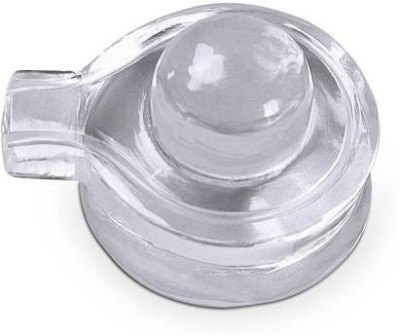 PAYSTORE Original Sphatik/Crystal Siva Linga for Pooja (4CM Size) Decorative Showpiece  -  6 cm(Crystal, Clear)