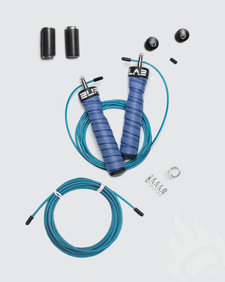 BURNLAB Anti slip Adjustable Skipping Rope Pro (Power Plus (Blue)) Weighted Skipping Rope(Length: 300 cm)