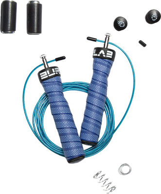 BURNLAB Anti slip Adjustable Skipping Rope Pro (Power (Blue)) Weighted Skipping Rope(Length: 300 cm)