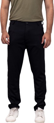 fithub Relaxed Men Black Trousers