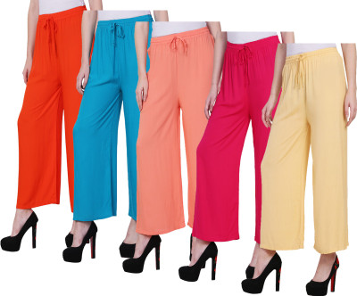 Indistar Regular Fit Women Multicolor Trousers