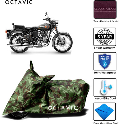 AutoRash Waterproof Two Wheeler Cover for Royal Enfield(Bullet 500, Green)