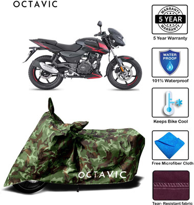 octavic Waterproof Two Wheeler Cover for Bajaj(Pulsar 180 DTS-i, Green)
