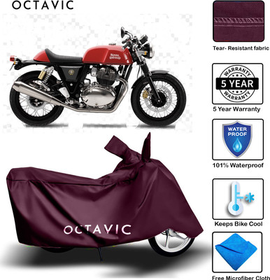 AUTOCAD Waterproof Two Wheeler Cover for Royal Enfield(Continental GT, Maroon)