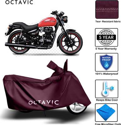 AUTOCAD Waterproof Two Wheeler Cover for Royal Enfield(Thunderbird, Maroon)