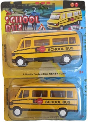 viaan world Combo pack of Centy School Bus Toy for kids(Yellow, Pack of: 1)