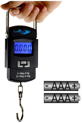 VNG Electric Weight- 50Kg Portable Luggage Hanging Weight Machine Digital Scale5 Weighing Scale(Multicolor)