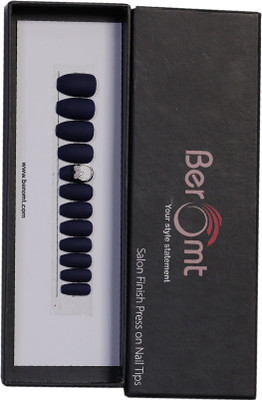 BEROMT UNIQUE CHARM FALSE NAILS - 05 BLUE(Pack of 12)