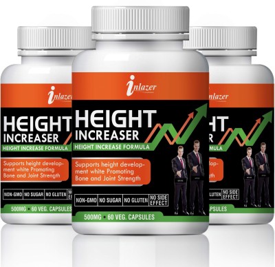 inlazer Height Increaser Organic Pills Helps To Growth of Body & Improve Digestion(Pack of 3)