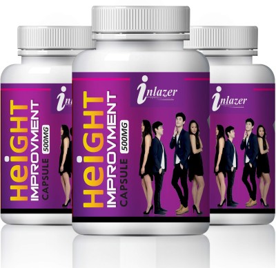 inlazer Height Improvement Medicine Increases Vitality & Energy, Relaxation, Grow Bones(Pack of 3)