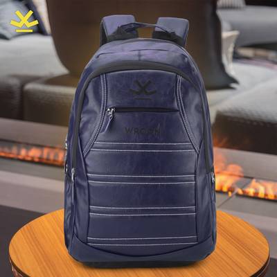 WROGN Casual Self Thread design Leatherette 38L 38 L Laptop Backpack